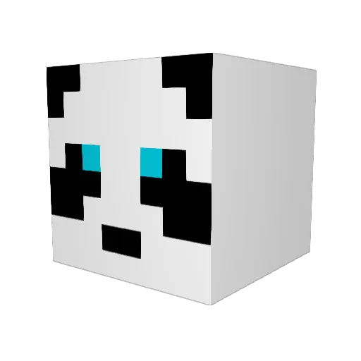 ReK0n Minecraft avatar head, 3D render