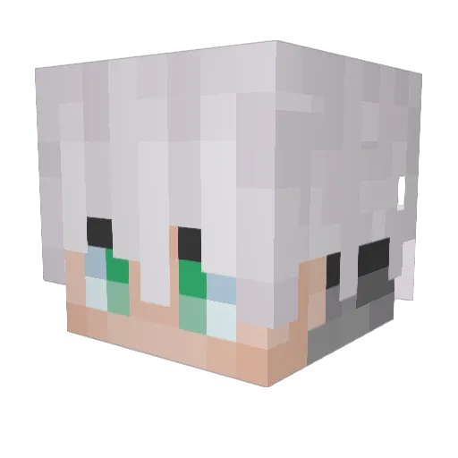 ReLaunchPC Minecraft avatar head, 3D render