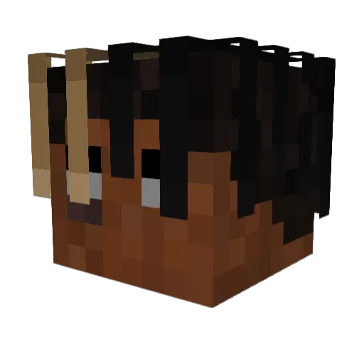 ReMarkz_ Minecraft avatar head, 3D render