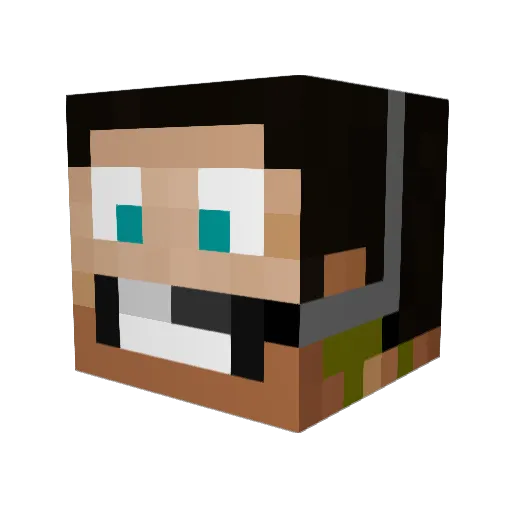 ReMiXeD1993 Minecraft avatar head, 3D render