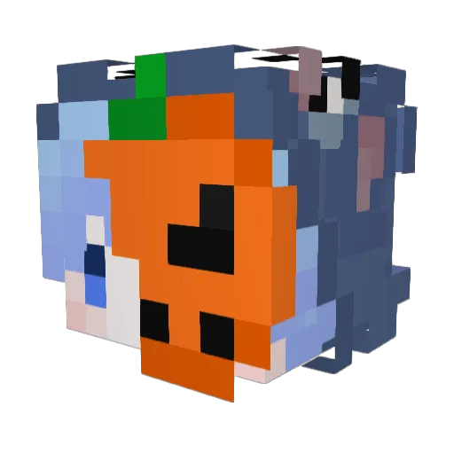 ReNz_zy1102 Minecraft avatar head, 3D render
