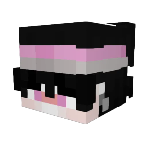 ReQsio_ Minecraft avatar head, 3D render