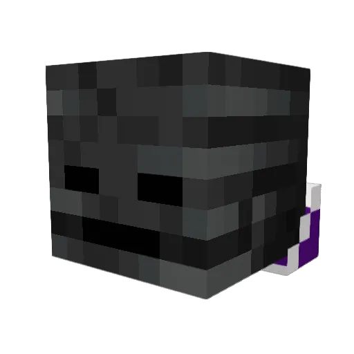 ReR_ Minecraft avatar head, 3D render
