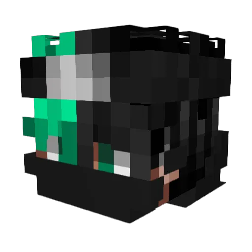 ReSleeve Minecraft avatar head, 3D render
