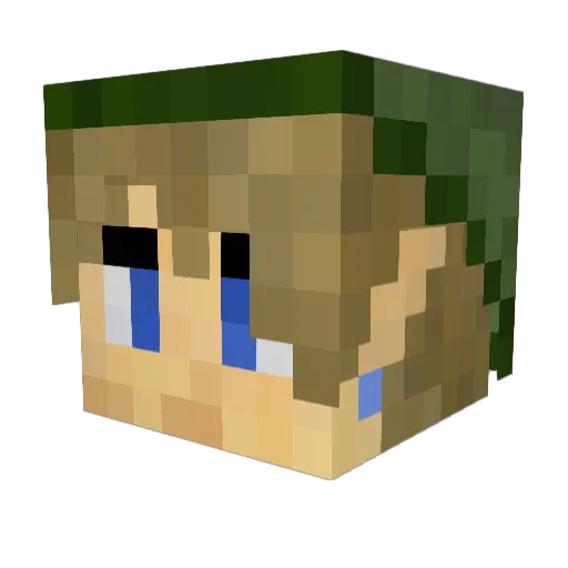 ReTiger303 Minecraft avatar head, 3D render