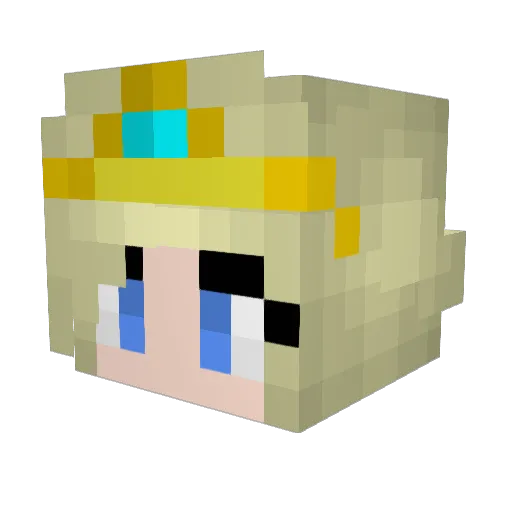 ReVLT Minecraft avatar head, 3D render