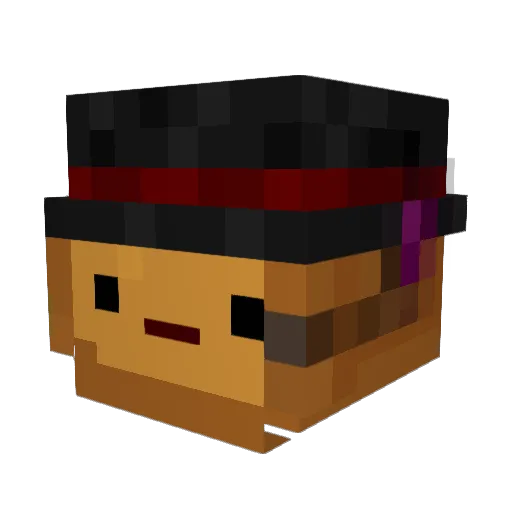 ReViNg37 Minecraft avatar head, 3D render