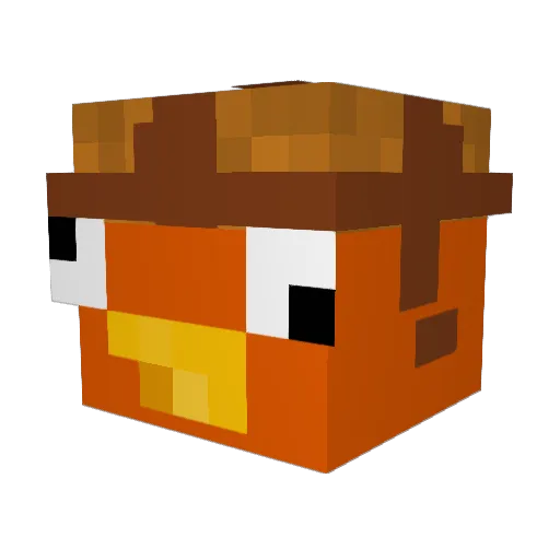 ReXoR_Skrt Minecraft avatar head, 3D render