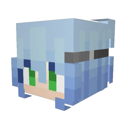 ReZeR_lom Minecraft avatar head, 3D render