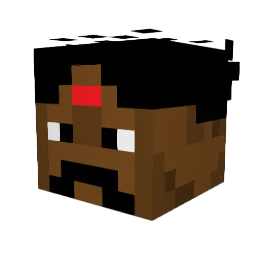 ReZen123 Minecraft avatar head, 3D render