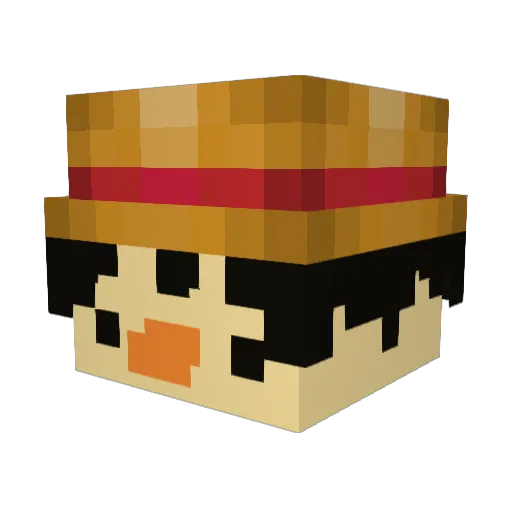 ReZero3453 Minecraft avatar head, 3D render
