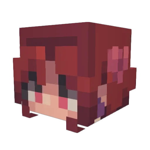 Re_Act1on Minecraft avatar head, 3D render