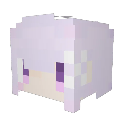 Re_JOHNY Minecraft avatar head, 3D render