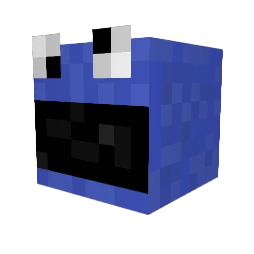 Re_LAX Minecraft avatar head, 3D render