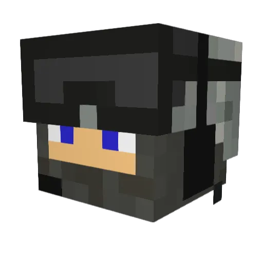 Re_Play1 Minecraft avatar head, 3D render