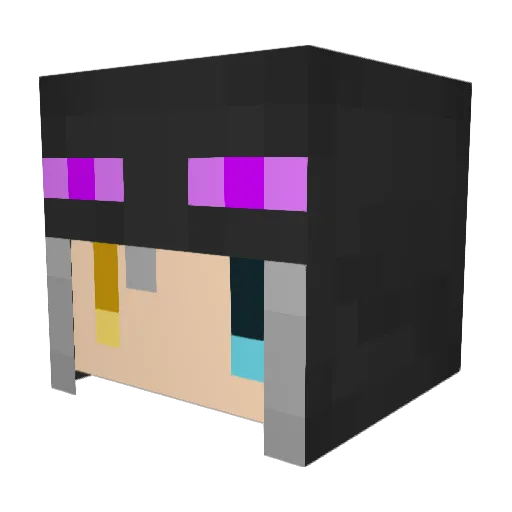 Re_Snow Minecraft avatar head, 3D render
