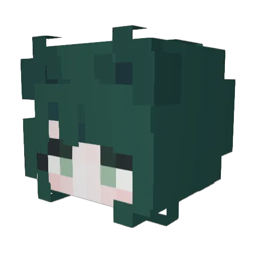 Re_You__ Minecraft avatar head, 3D render