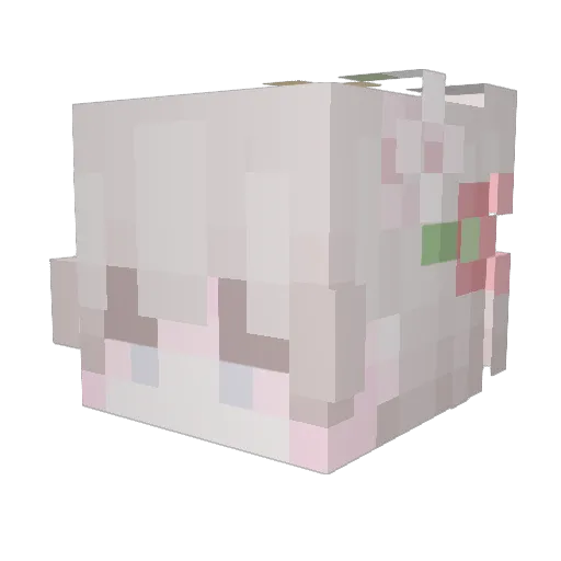 Re_master Minecraft avatar head, 3D render