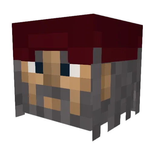 Re_stalled Minecraft avatar head, 3D render