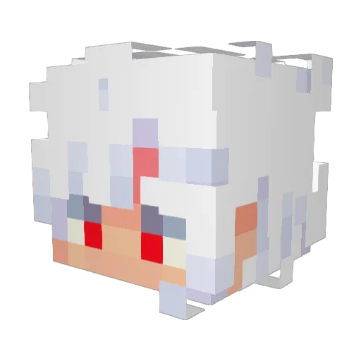 ReaLBeAsTOg Minecraft avatar head, 3D render