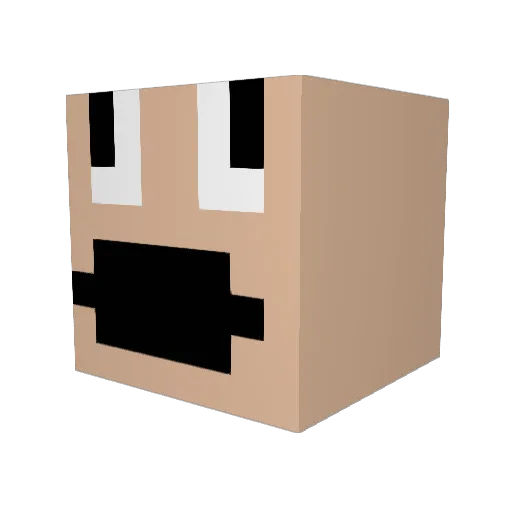 ReaRea2913 Minecraft avatar head, 3D render