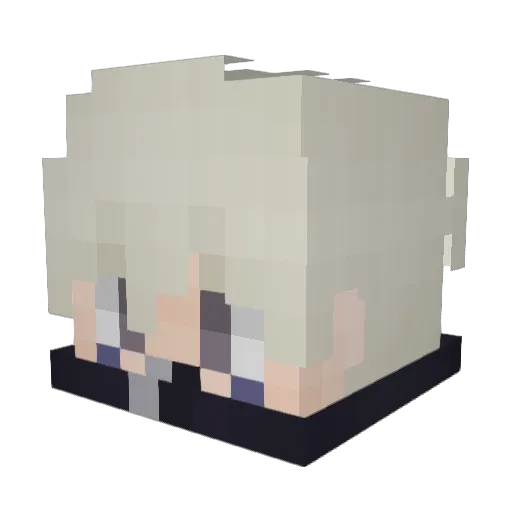 Reach_Brian Minecraft avatar head, 3D render