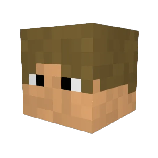 Reachableoak73 Minecraft avatar head, 3D render