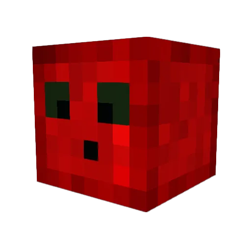 ReactTG Minecraft avatar head, 3D render