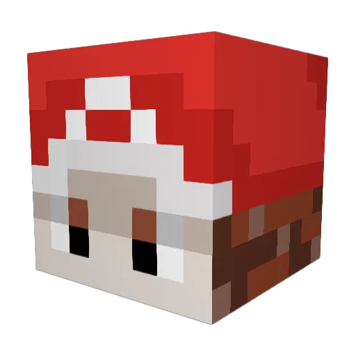 ReactionXD Minecraft avatar head, 3D render