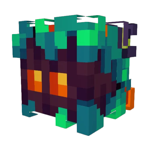 ReadMeee Minecraft avatar head, 3D render