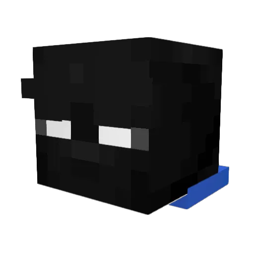 ReadTheRules Minecraft avatar head, 3D render