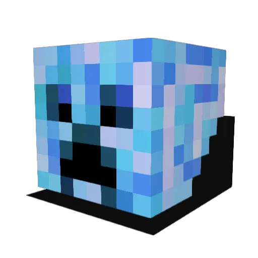 ReadingWizard23 Minecraft avatar head, 3D render