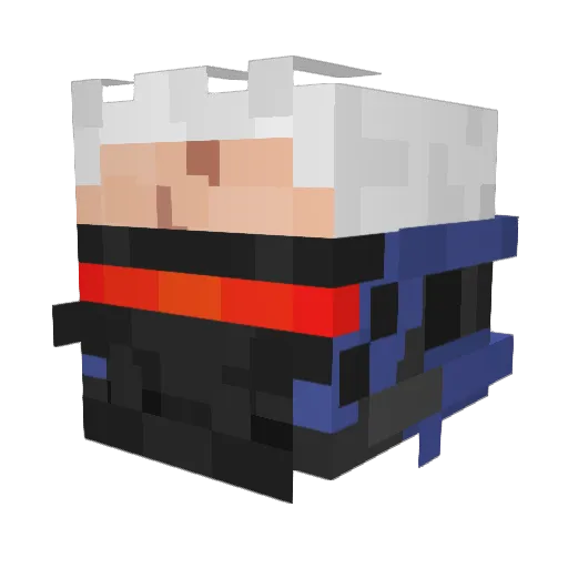 ReadxOnly Minecraft avatar head, 3D render
