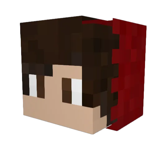 Ready28 Minecraft avatar head, 3D render