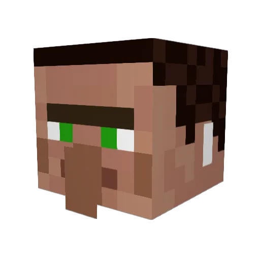 Ready2DiePro Minecraft avatar head, 3D render