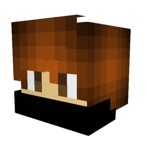 Ready2Raze Minecraft avatar head, 3D render