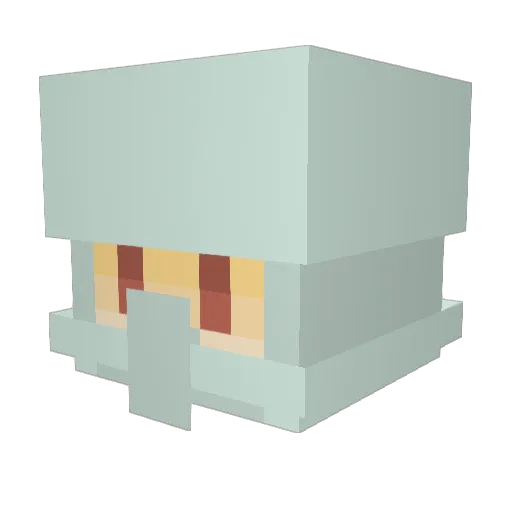 Ready2Rundle Minecraft avatar head, 3D render