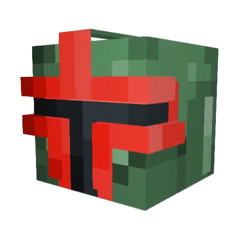 ReadyBleck Minecraft avatar head, 3D render
