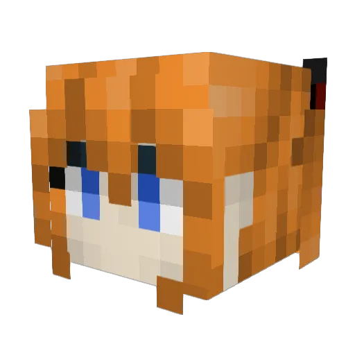 Reaesir Minecraft avatar head, 3D render