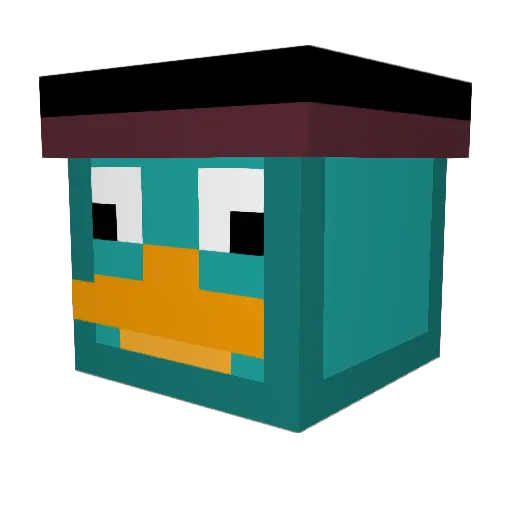 Reag1 Minecraft avatar head, 3D render