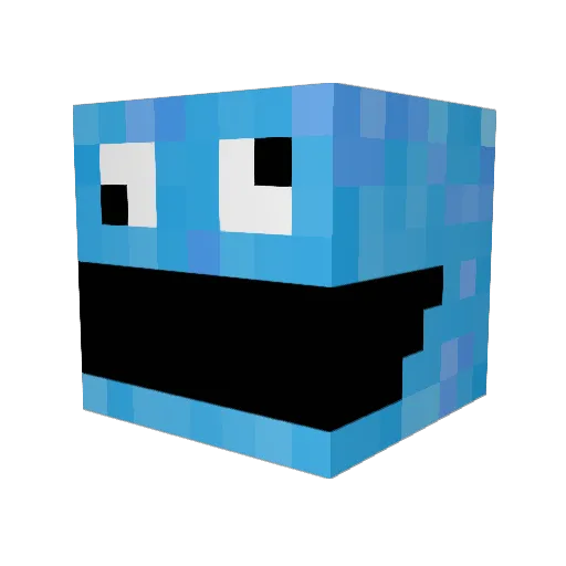 Reagan787 Minecraft avatar head, 3D render