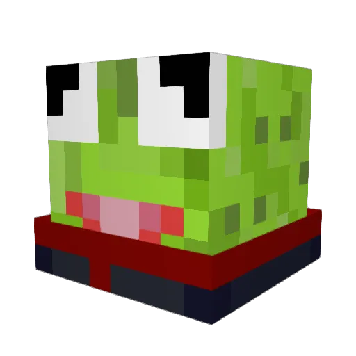 Reaktor3 Minecraft avatar head, 3D render