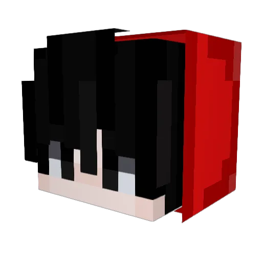 Real1sm Minecraft avatar head, 3D render