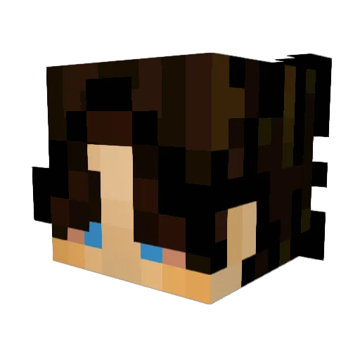 RealAdam1 Minecraft avatar head, 3D render
