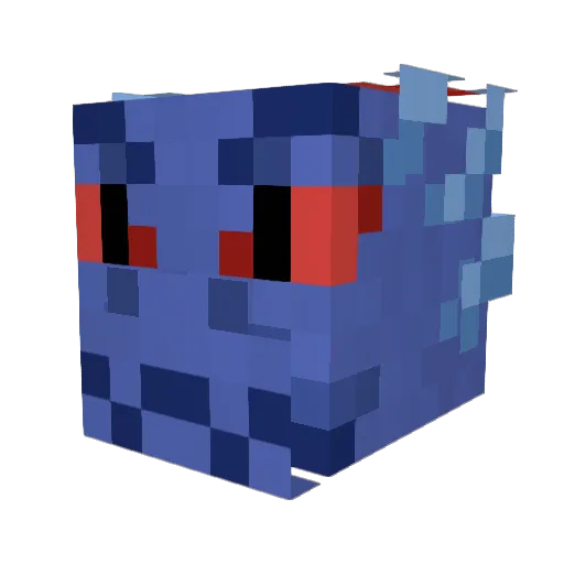 RealAkim Minecraft avatar head, 3D render