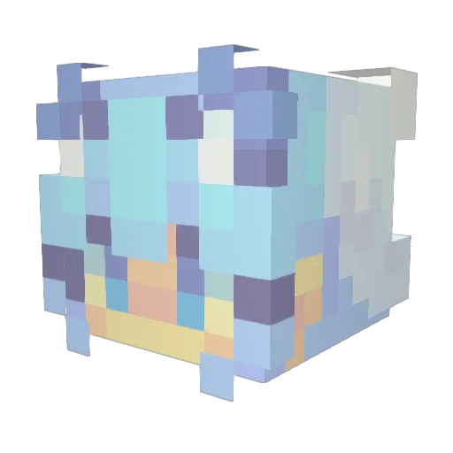 RealAnya Minecraft avatar head, 3D render