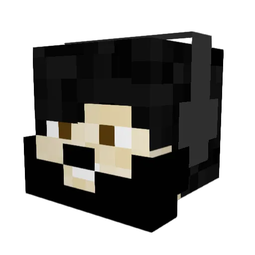 RealBaconEater Minecraft avatar head, 3D render