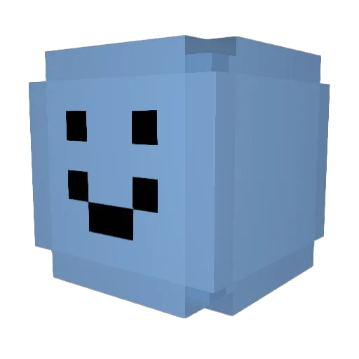 RealBer Minecraft avatar head, 3D render
