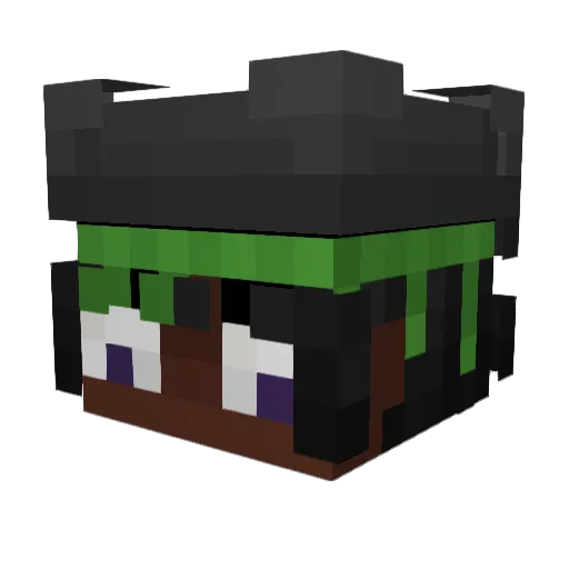RealBlissful Minecraft avatar head, 3D render