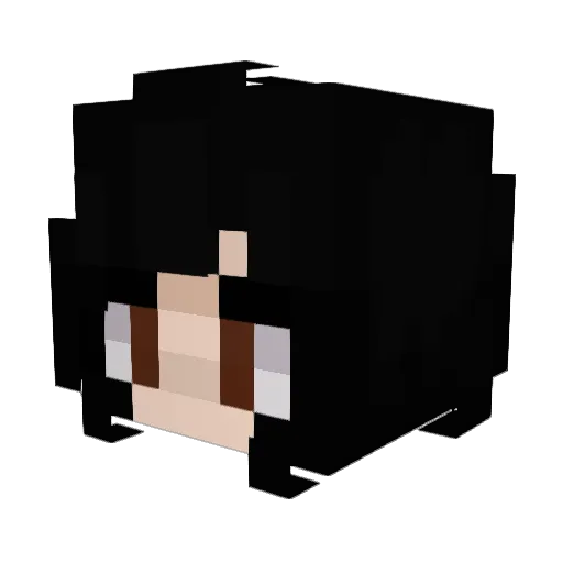 RealBoo Minecraft avatar head, 3D render